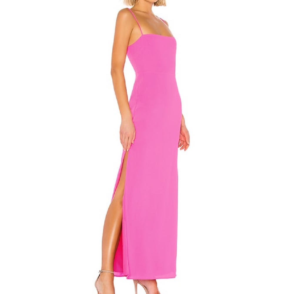 superdown Hot Pink Spaghetti-Strap Maxi Dress - Picture 2 of 6
